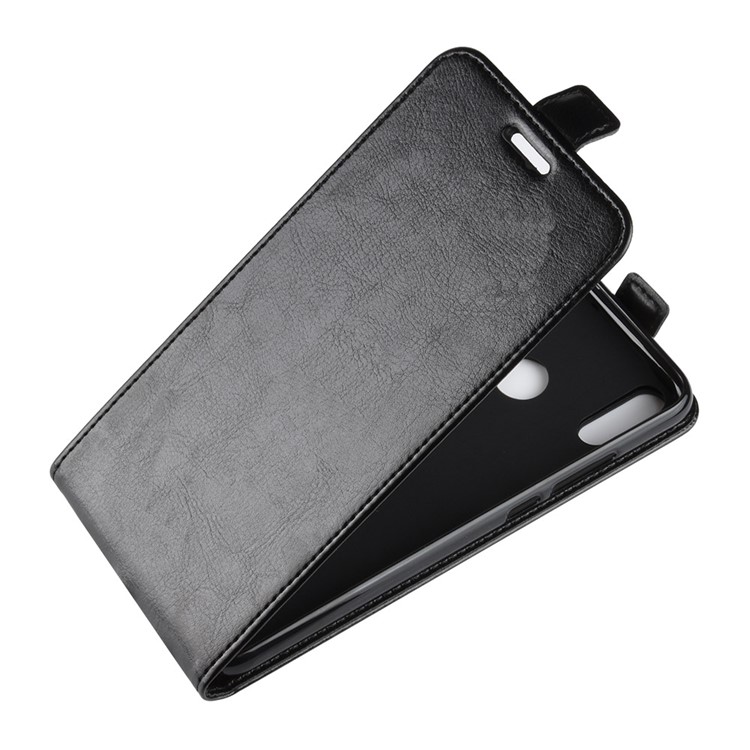 Crazy Horse Texture Vertical Flip Leather Phone Case with Card Slot for Huawei Honor 8X - Black-4