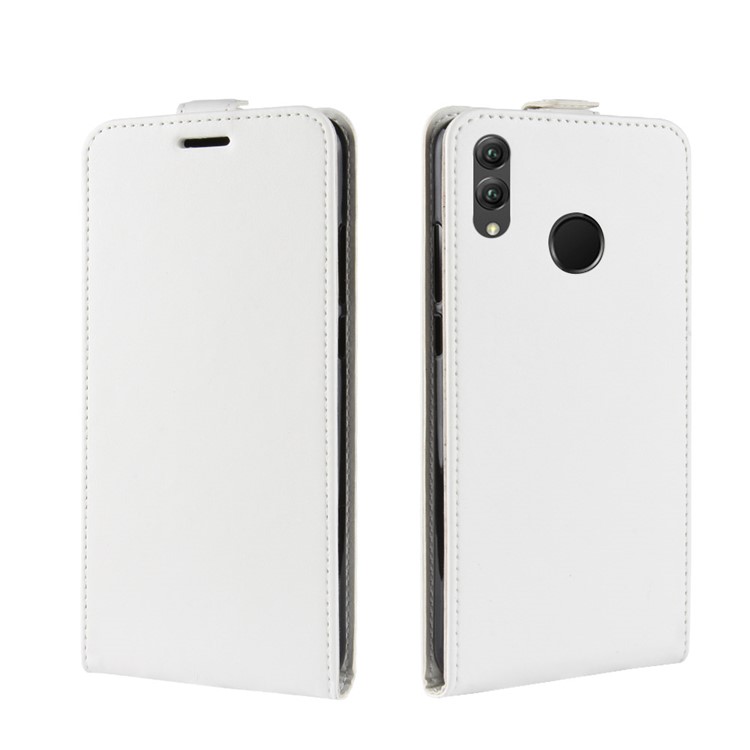 Crazy Horse Texture Vertical Flip Leather Protection Case with Card Slot for Huawei Honor 8X - White-2