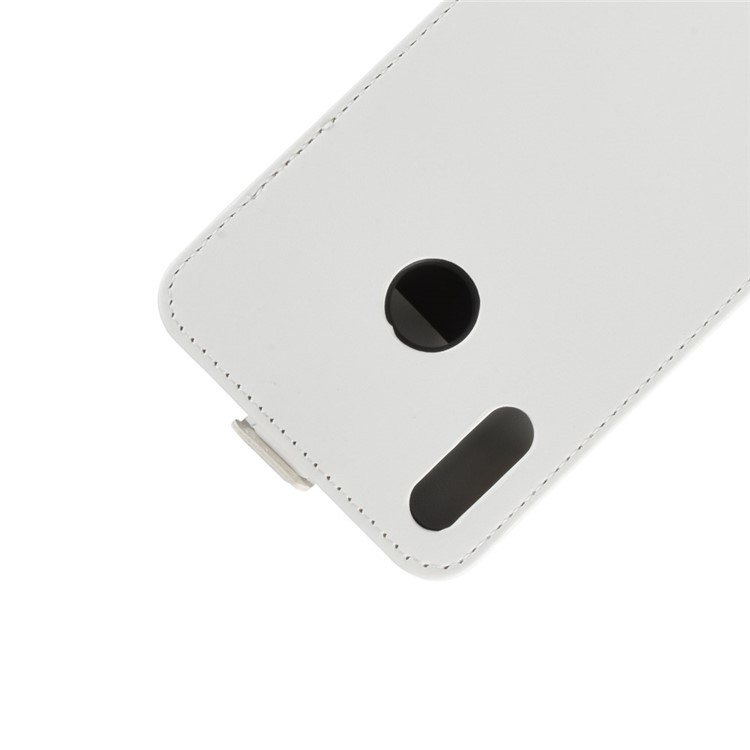 Crazy Horse Texture Vertical Flip Leather Protection Case with Card Slot for Huawei Honor 8X - White-3