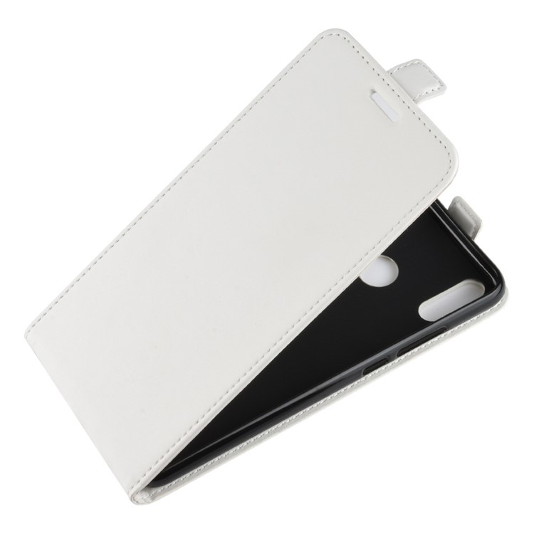 Crazy Horse Texture Vertical Flip Leather Protection Case with Card Slot for Huawei Honor 8X - White-4