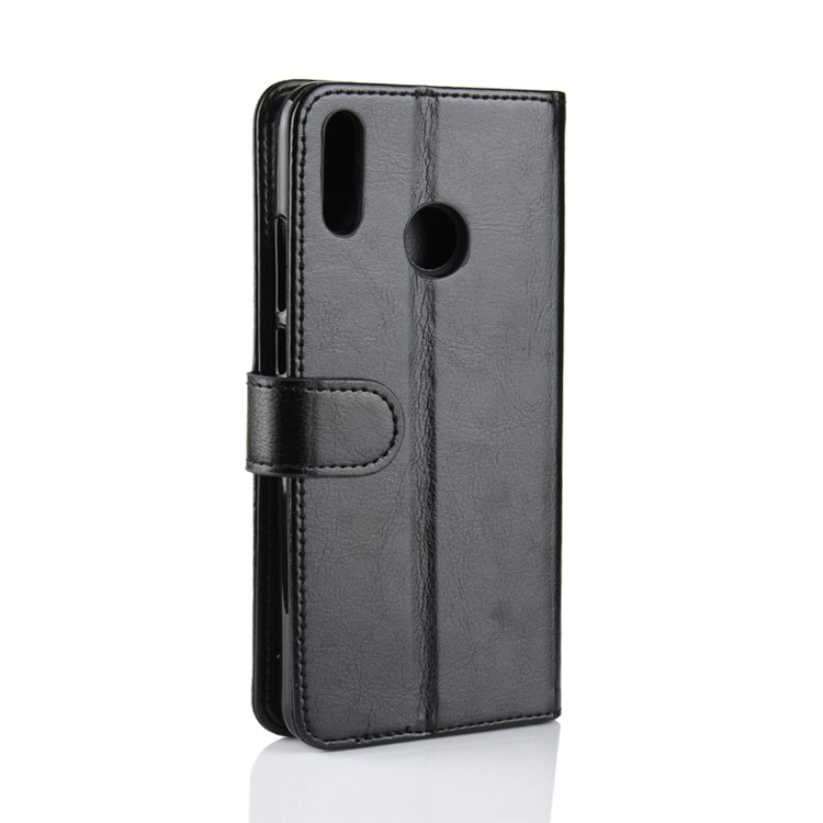 Crazy Horse Texture Wallet Stand Leather Case for Huawei Honor 8X - Black-8