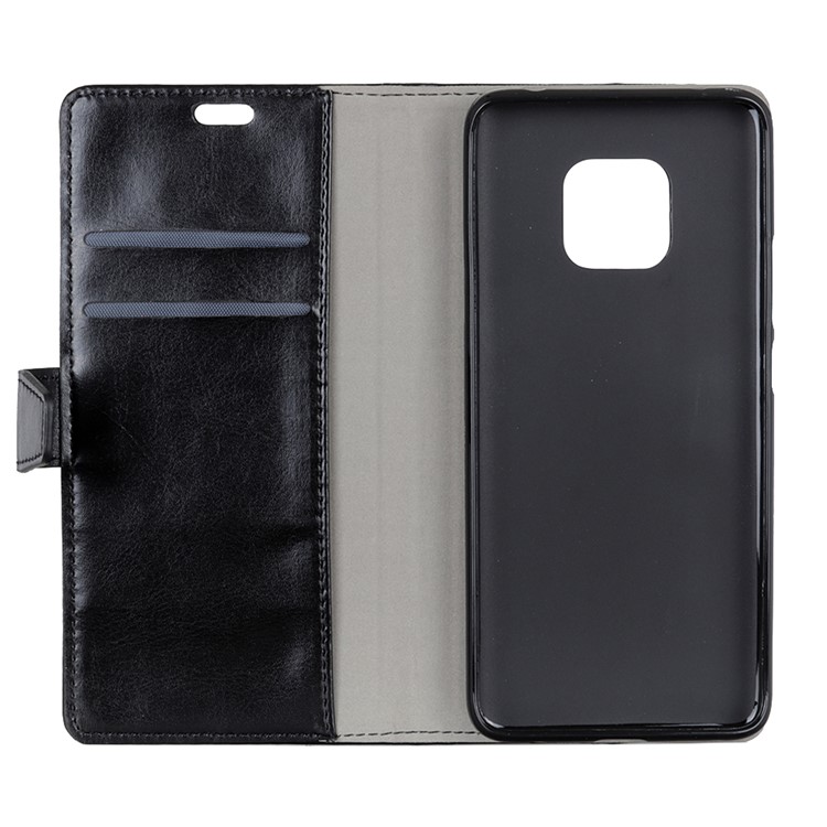 Crazy Horse Texture Wallet PU Leather Case with Stand for Huawei Mate 20 Pro - Black-4