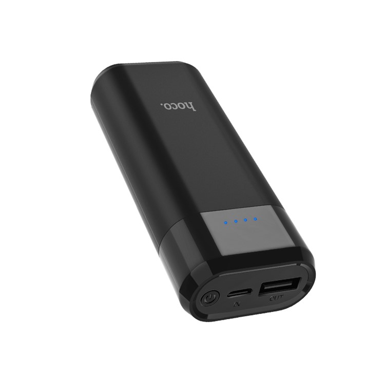 HOCO B35A Entourage Mobile Power Bank 5200mAh Micro USB Input and Single USB Output 5V 1.0A - Black-2
