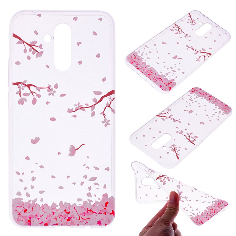 Pattern Printing TPU Case for Huawei Mate 20 Lite - Beautiful Flowers-1