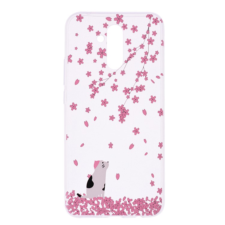 Pattern Printing TPU Back Case for Huawei Mate 20 Lite - Vivid Flower-2