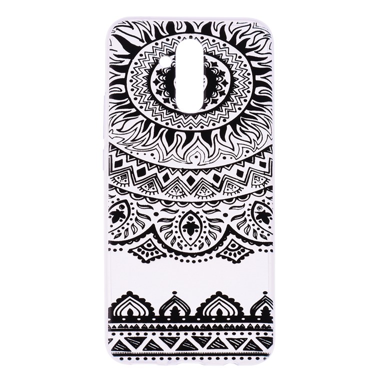 Pattern Printing TPU Shell Case for Huawei Mate 20 Lite - Flowers Pattern-2