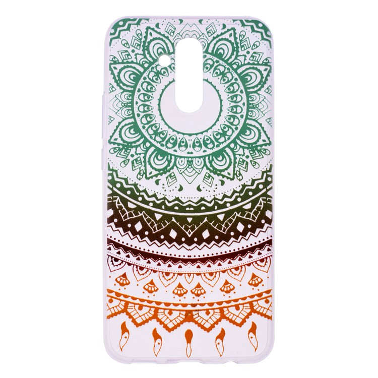 Pattern Printing TPU Cover Case for Huawei Mate 20 Lite - Colorful Flower-2