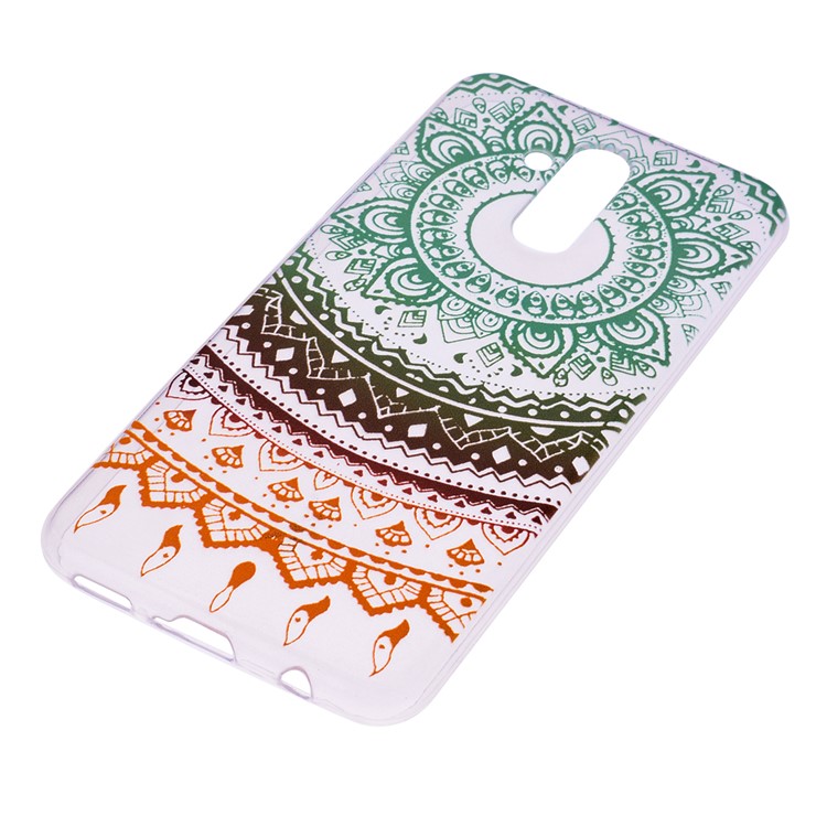 Pattern Printing TPU Cover Case for Huawei Mate 20 Lite - Colorful Flower-3