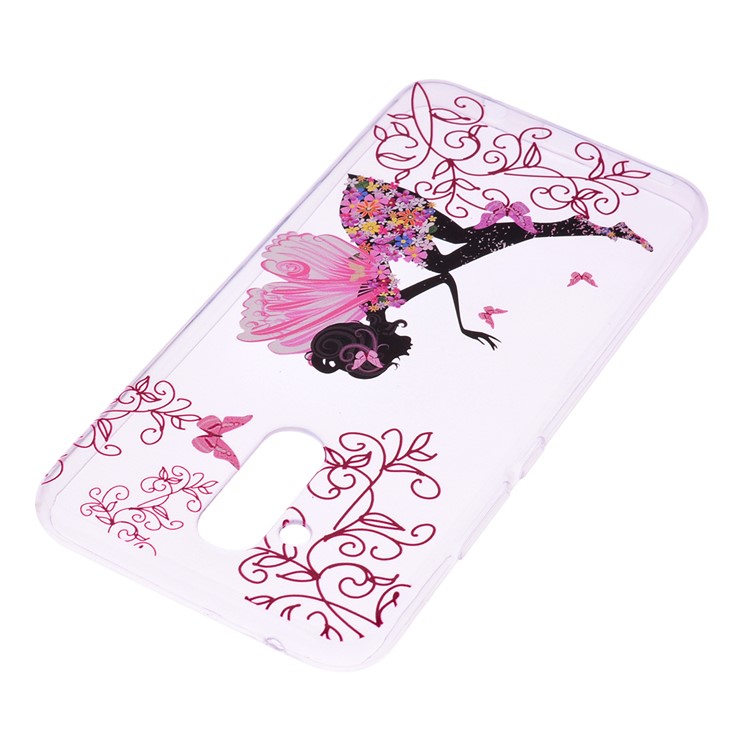 Pattern Printing TPU Phone Shell Case for Huawei Mate 20 Lite - Flowered Beauty-4