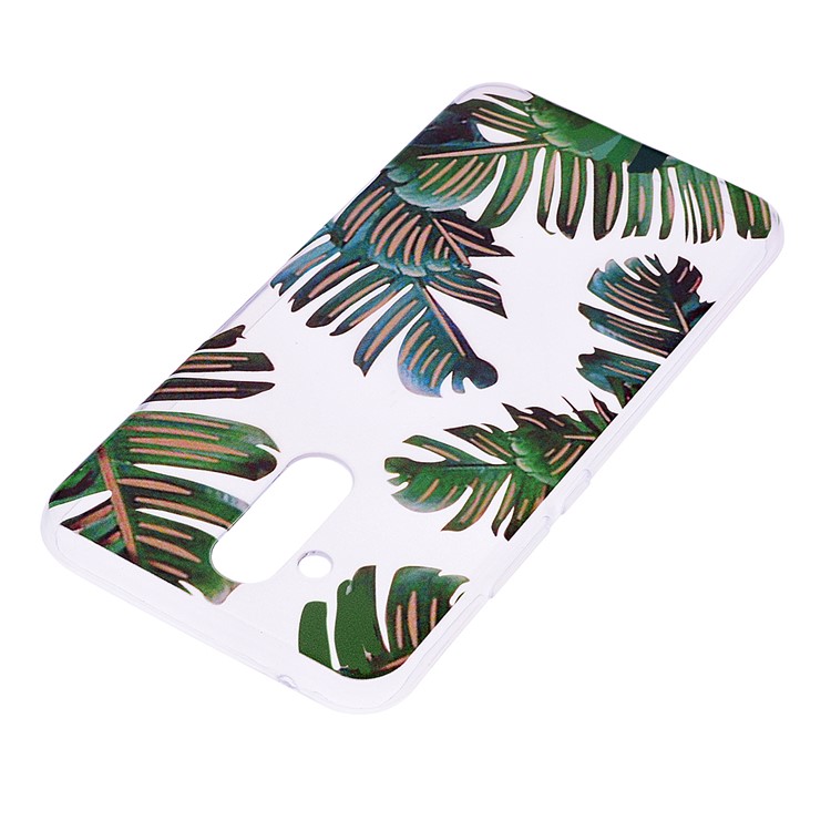 Pattern Printing TPU Flexible Case for Huawei Mate 20 Lite - Leaves-3