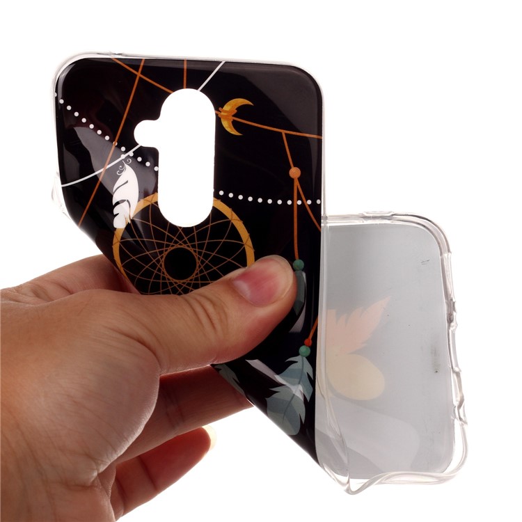 Noctilucent IMD TPU Soft Case for Huawei Mate 20 Lite / Maimang 7 - Feather Dream Catcher-4