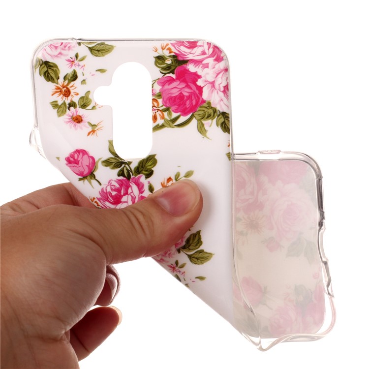 Noctilucent IMD TPU Back Case for Huawei Mate 20 Lite / Maimang 7 - Vivid Flowers-4