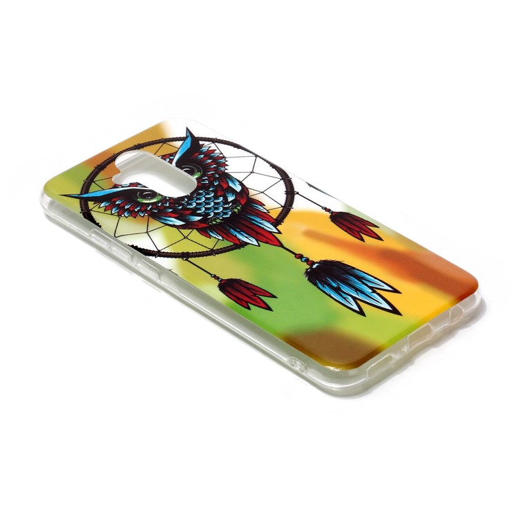 Noctilucent IMD TPU Case Phone Shell for Huawei Mate 20 Lite / Maimang 7 - Owl Dream Catcher-3