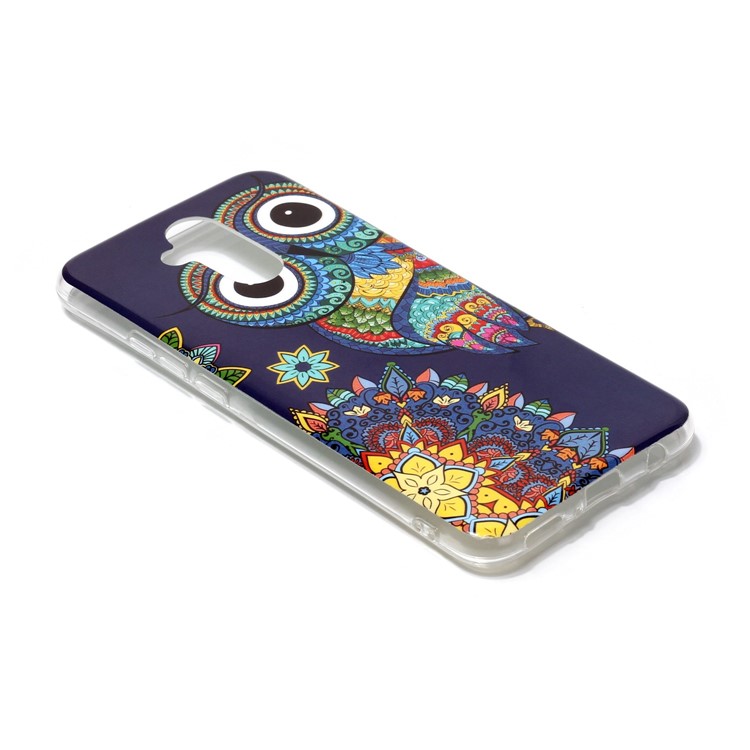 Noctilucent IMD TPU Phone Cover Case for Huawei Mate 20 Lite / Maimang 7 - Owl Pattern-3