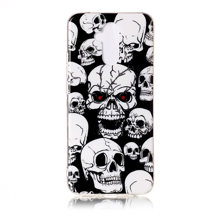 Noctilucent IMD TPU Soft Cover Case for Huawei Mate 20 Lite / Maimang 7 - Cool Skulls-2