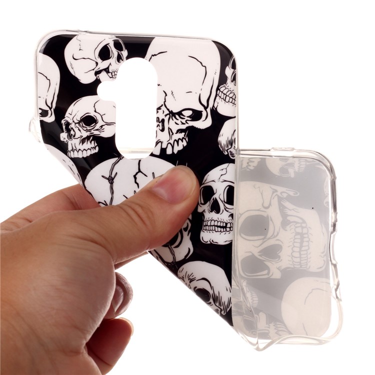 Noctilucent IMD TPU Soft Cover Case for Huawei Mate 20 Lite / Maimang 7 - Cool Skulls-4