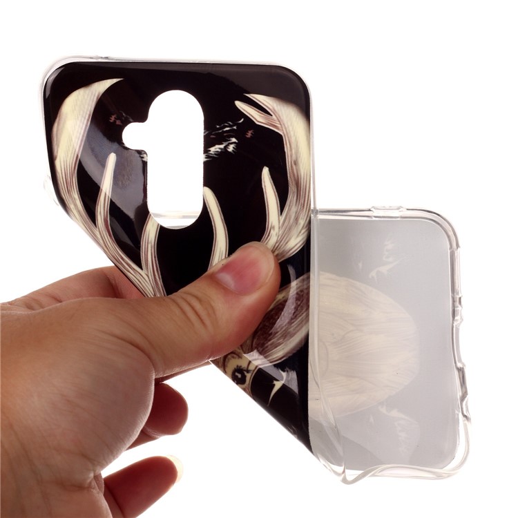 Noctilucent IMD TPU Cover Shell Case for Huawei Mate 20 Lite / Maimang 7 - Elk Pattern-4