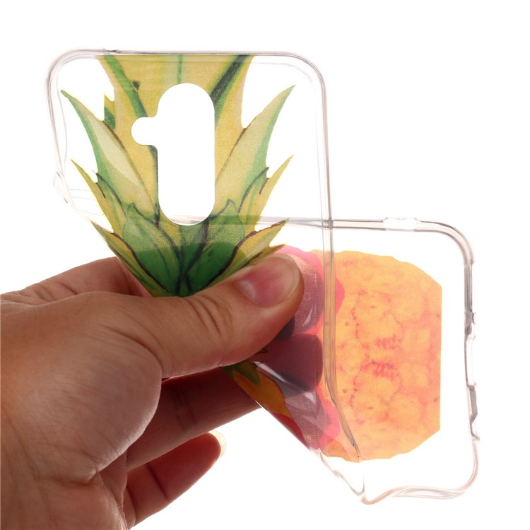 Pattern Printing IMD TPU Mobile Phone Casing for Huawei Mate 20 Lite / Maimang 7 - Pineaple-4