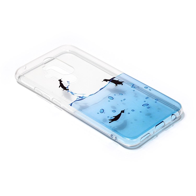 Pattern Printing IMD TPU Mobile Phone Case for Huawei Mate 20 Lite / Maimang 7 - Sea and Penguin-3