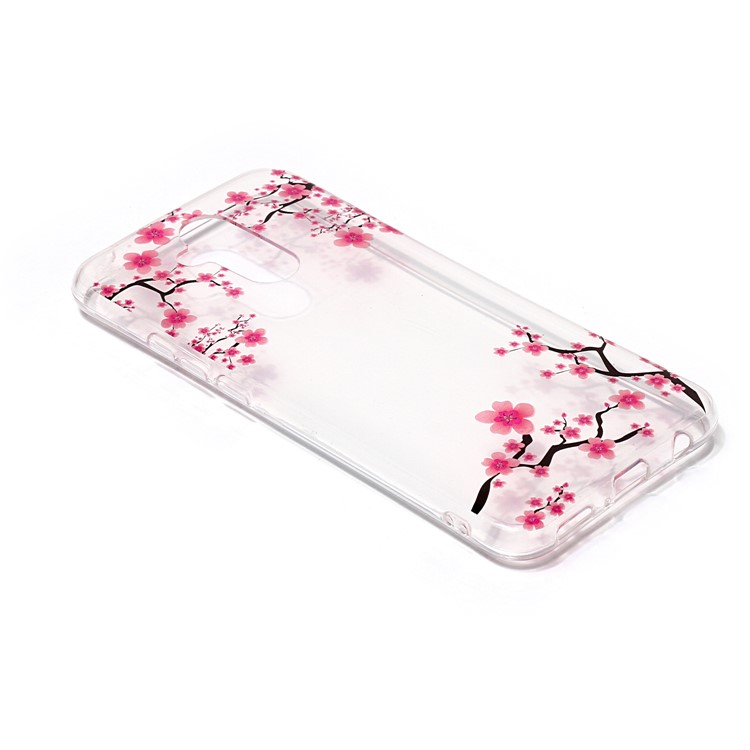 Pattern Printing IMD TPU Accessory Shell for Huawei Mate 20 Lite / Maimang 7 - Red Plum Blossom-3