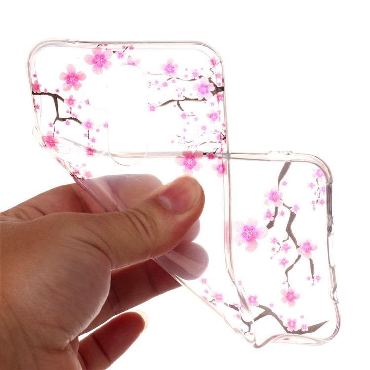 Pattern Printing IMD TPU Accessory Shell for Huawei Mate 20 Lite / Maimang 7 - Red Plum Blossom-4