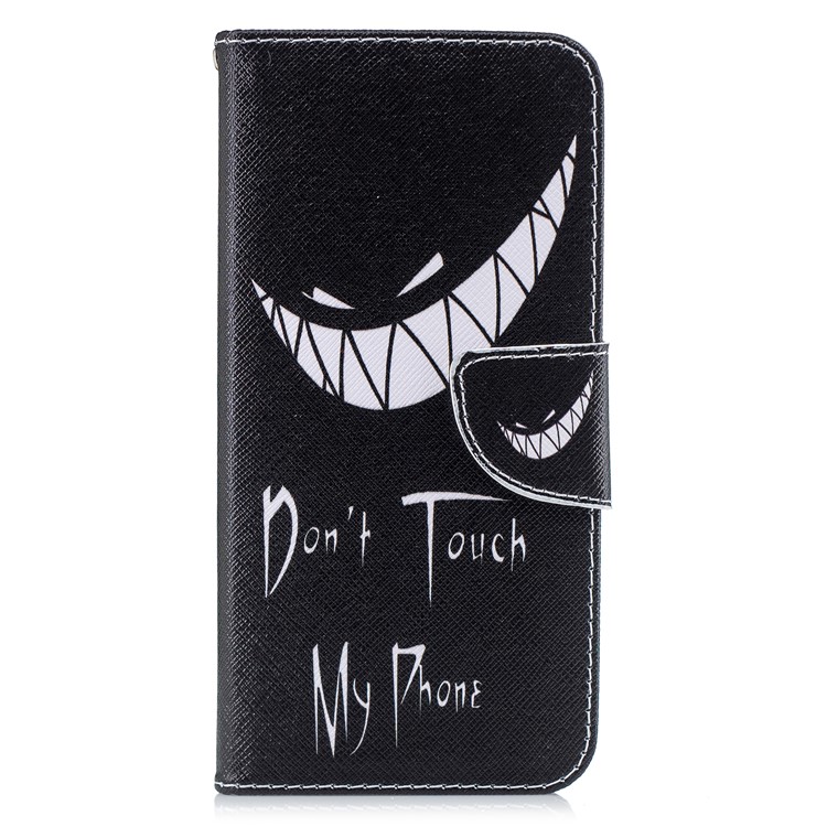 Pattern Printing PU Leather Wallet Stand Mobile Case for Huawei Mate 20 Lite / Maimang 7 - Angry Face-7