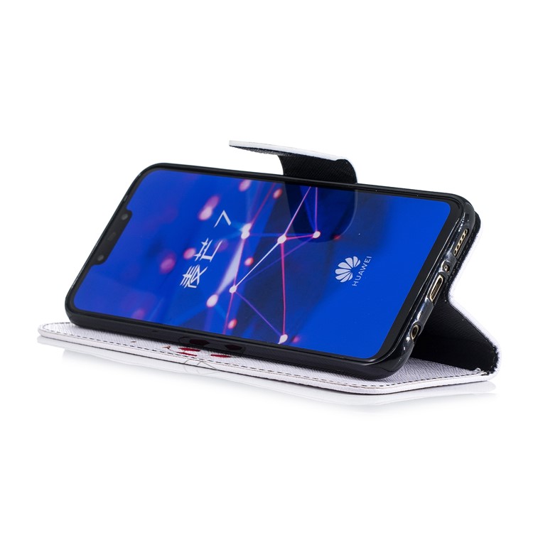 Pattern Printing Wallet Stand Leather Shell for Huawei Mate 20 Lite / Maimang 7 - Panda Playing Football-10