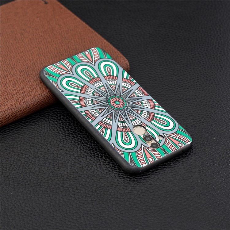 Тиснение Корпуса TPU Для Huawei Mate 20 Lite - Симметричный Рисунок-3
