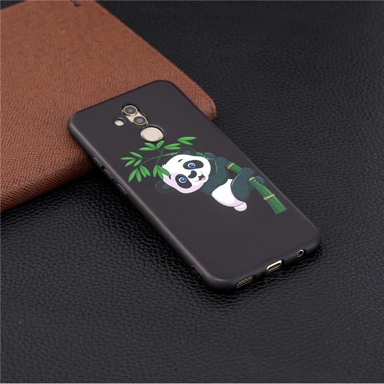 Embossed TPU Protection Phone Case for Huawei Mate 20 Lite / Maimang 7 - Panda and Bamboo-2