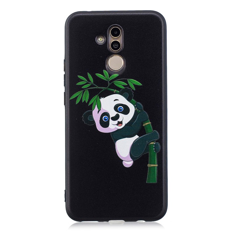 Embossed TPU Protection Phone Case for Huawei Mate 20 Lite / Maimang 7 - Panda and Bamboo-4