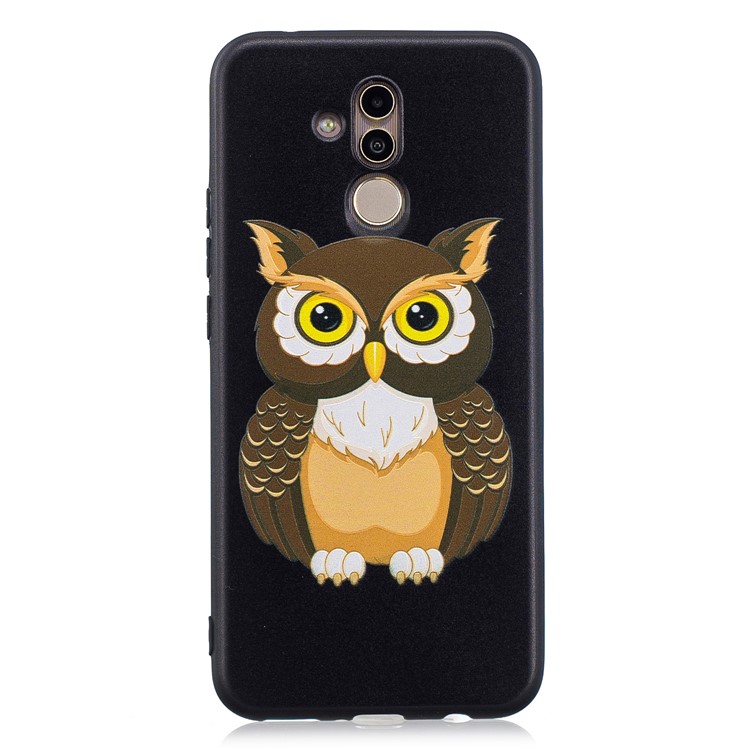 Embossing TPU Back Case for Huawei Mate 20 Lite / Maimang 7 - Cool Owl-4