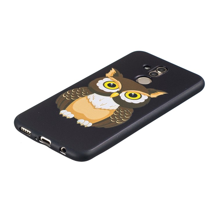 Embossing TPU Back Case for Huawei Mate 20 Lite / Maimang 7 - Cool Owl-5