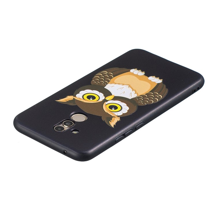 Embossing TPU Back Case for Huawei Mate 20 Lite / Maimang 7 - Cool Owl-6