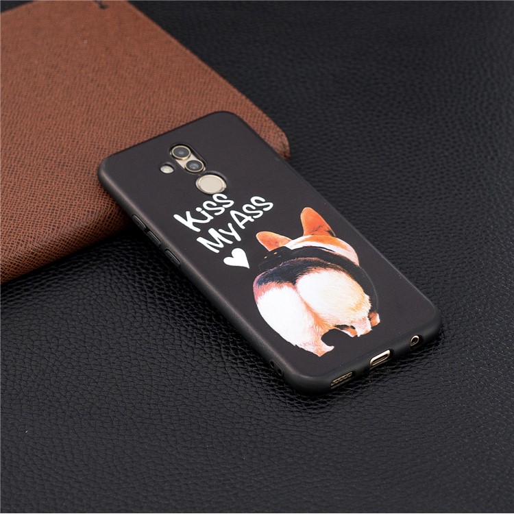 Guscio Posteriore In TPU Goffrato Per Huawei Mate 20 Lite - Baciami Il Culo-2