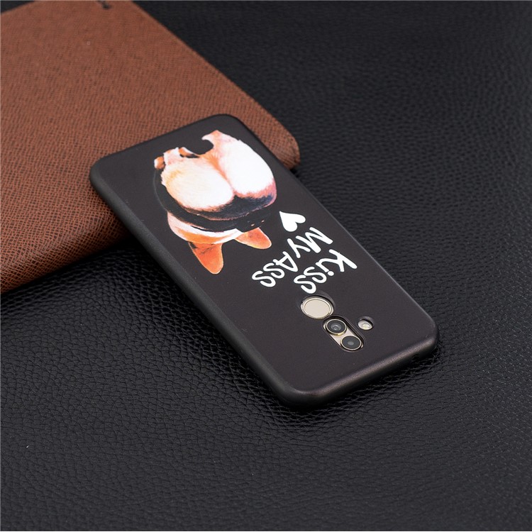 Guscio Posteriore In TPU Goffrato Per Huawei Mate 20 Lite - Baciami Il Culo-3