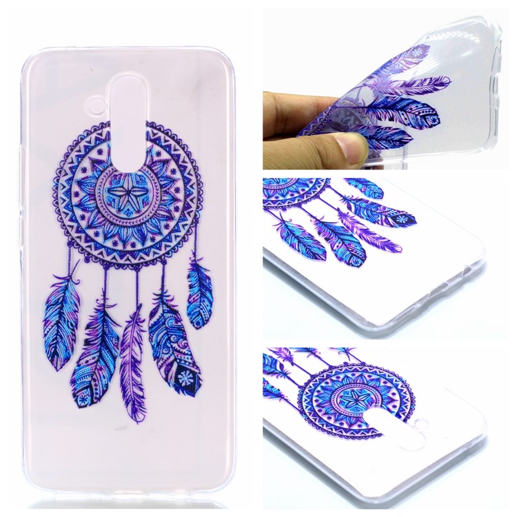 Pattern Printing Soft TPU Mobile Case for Huawei Mate 20 Lite / Maimang 7 - Dream Catcher-1