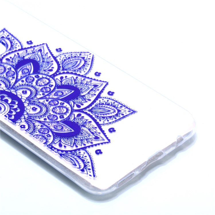 Pattern Printing Soft TPU Mobile Shell for Huawei Mate 20 Lite / Maimang 7 - Half Flower-3