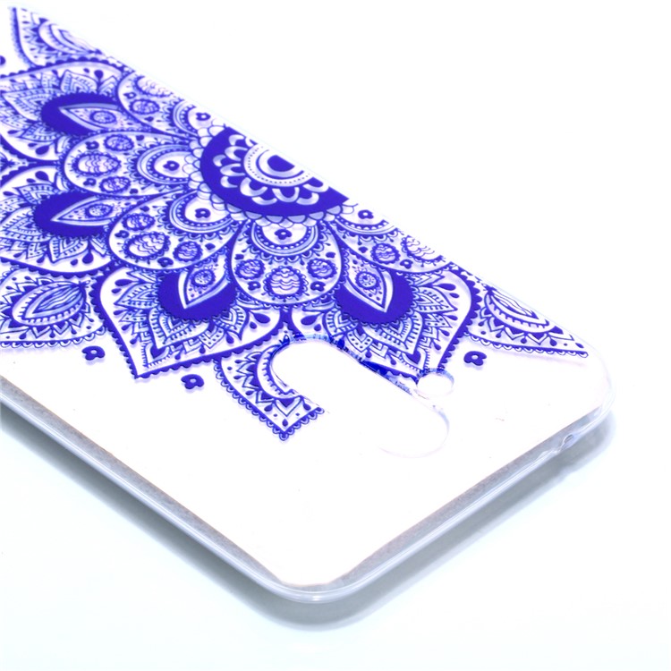 Pattern Printing Soft TPU Mobile Shell for Huawei Mate 20 Lite / Maimang 7 - Half Flower-4