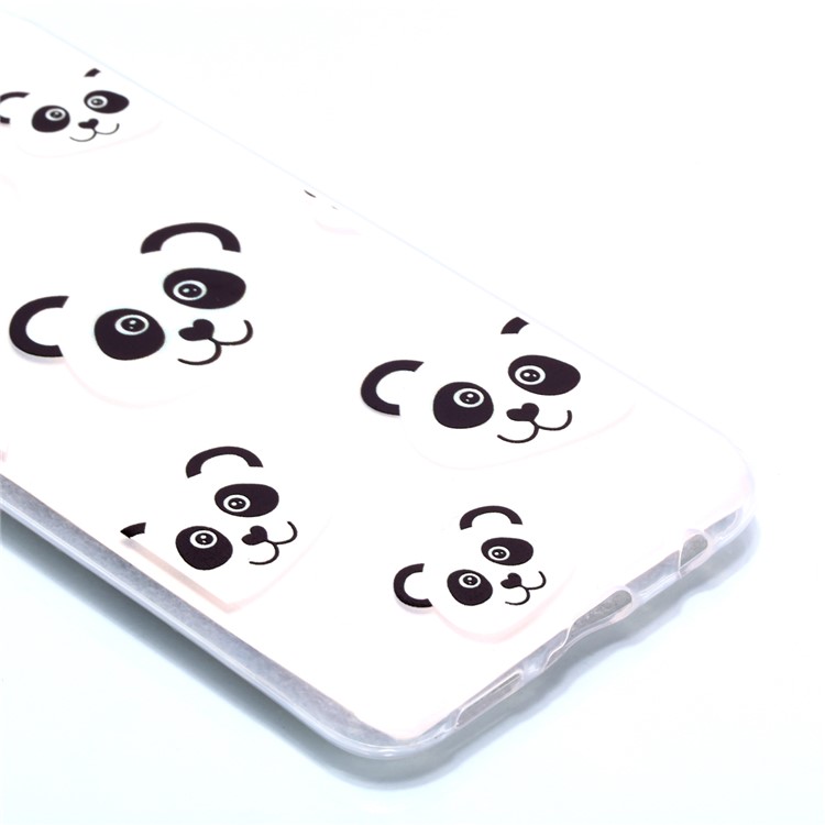 Soft TPU Cell Phone Case with Pattern Printing for Huawei Mate 20 Lite / Maimang 7 - Cute Panda-3