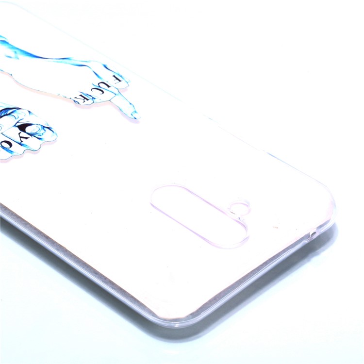 Patterned Flexible TPU Case Accessory for Huawei Mate 20 Lite / Maimang 7 - Hand Gesture-4