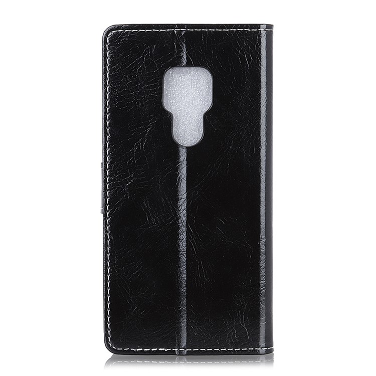 Vintage Crazy Horse Texture Wallet Leather Stand Case for Huawei Mate 20 - Black-3