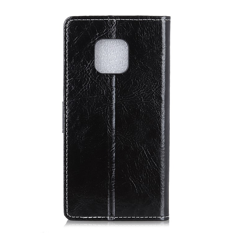Vintage Crazy Horse Texture Wallet Leather Phone Case for Huawei Mate 20 Pro - Black-3