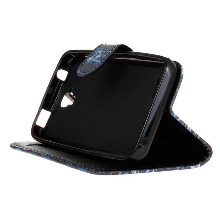 Leather Wallet Stand Shell for Huawei Y5 Y560 - Giraffe Family-4