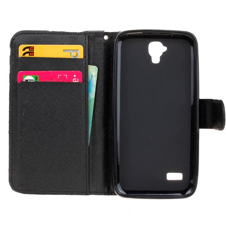 Leather Wallet Stand Shell for Huawei Y5 Y560 - Giraffe Family-6