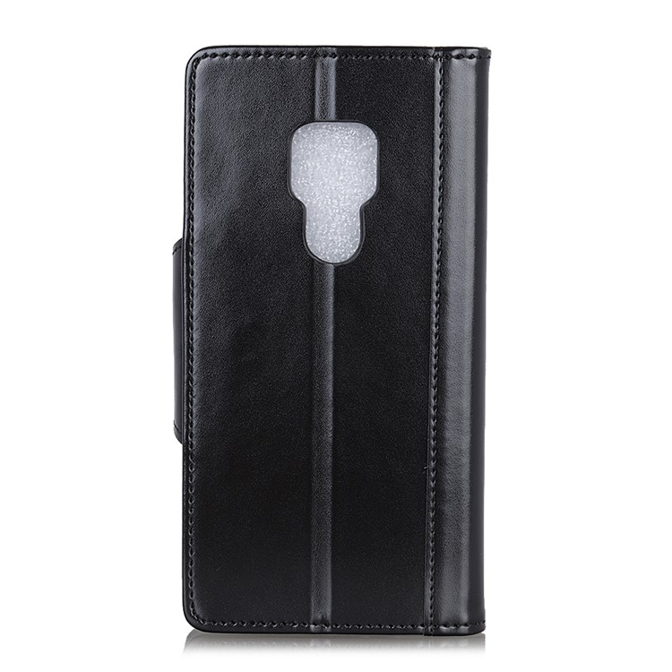 PU Leather Mobile Case for Huawei Mate 20 / Wallet / Stand / Double-sided Magnetic Strap - Black-3