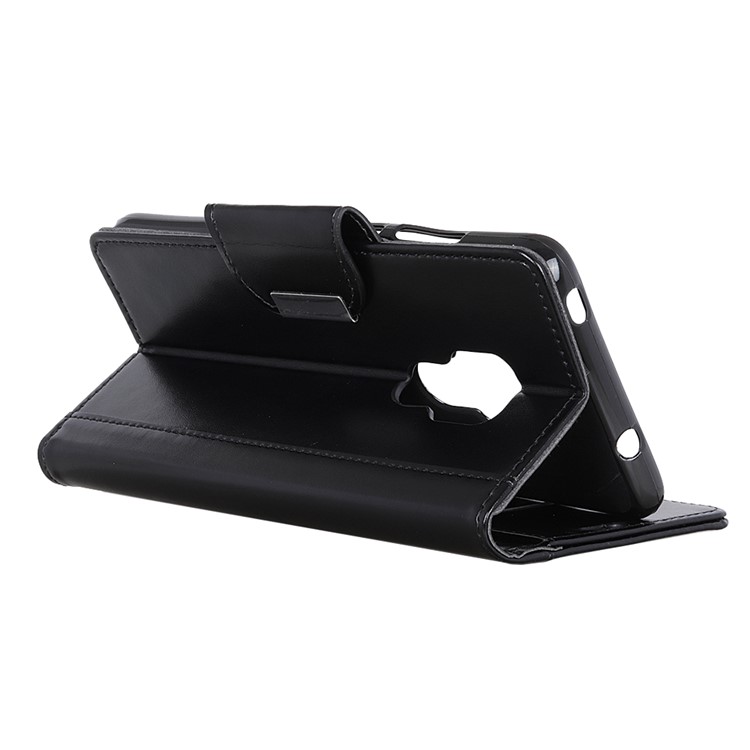 PU Leather Mobile Case for Huawei Mate 20 / Wallet / Stand / Double-sided Magnetic Strap - Black-8