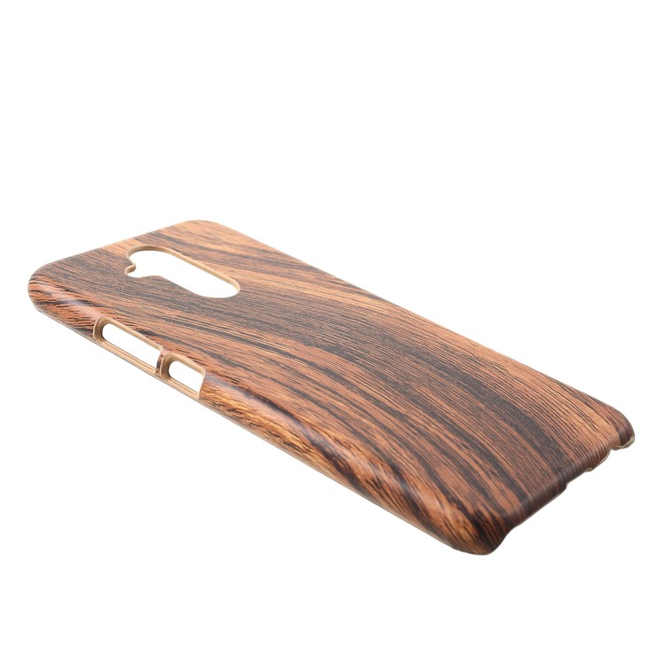PU Leather Coated PC Cell Phone Cover for Huawei Mate 20 Lite / Maimang 7 - Wood Texture-2