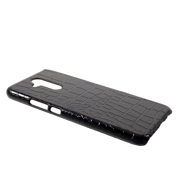 PU Leather Coated PC Back Phone Casing for Huawei Mate 20 Lite / Maimang 7 - Black Crocodile Texture-2