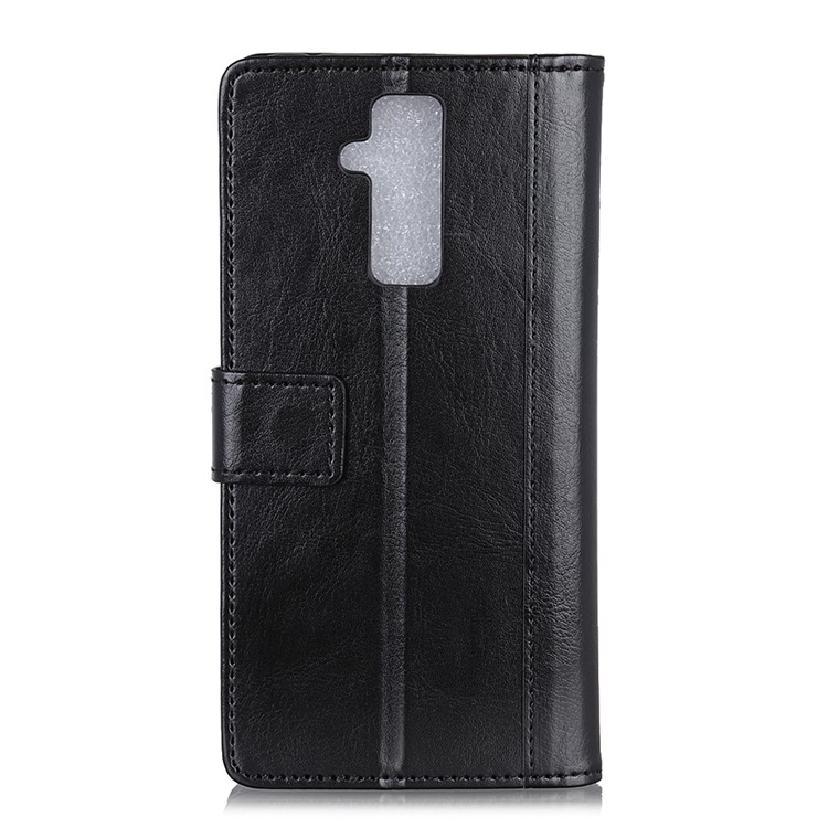Crazy Horse Rivet Decor Wallet Magnetic Leather Case for Huawei Mate 20 Lite / Maimang 7 - Black-6