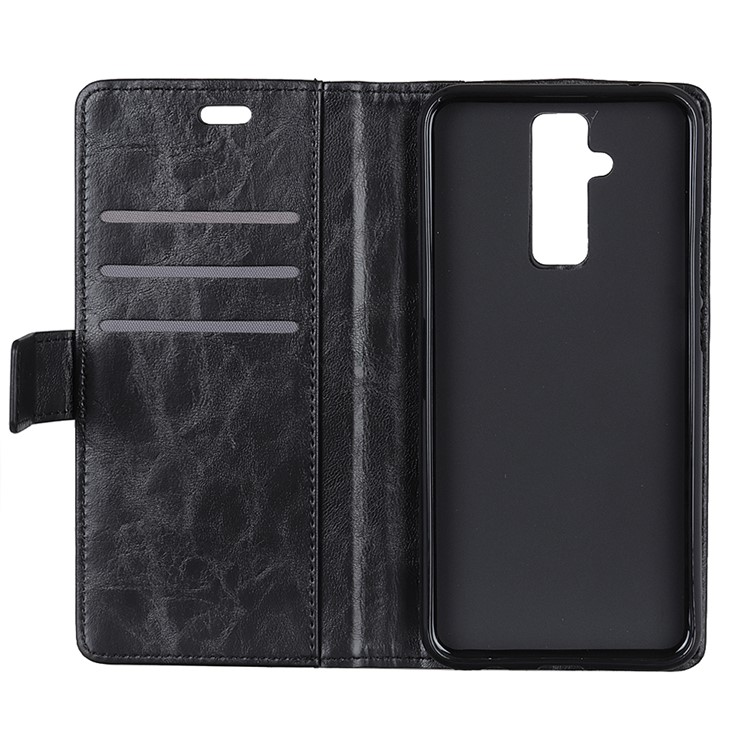 Flip Rivet Stand Wallet Magnetic Leather Mobile Phone Case for Huawei Mate 20 Lite - Black-8